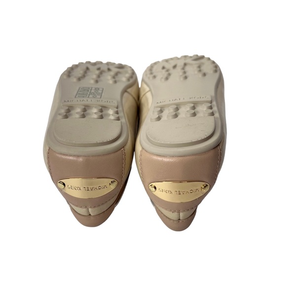 Michael Kors Daisy Moc Slip-On Ecru Loafers Patent Leather Shoes-SZ 6.5 - Picture 7 of 8